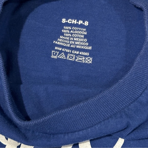 KANSAS JAYHAWKS YOUTH BLUE VAULT SLOGAN SHORT SLEEVE T-SHIRT - Picture 3 of 3